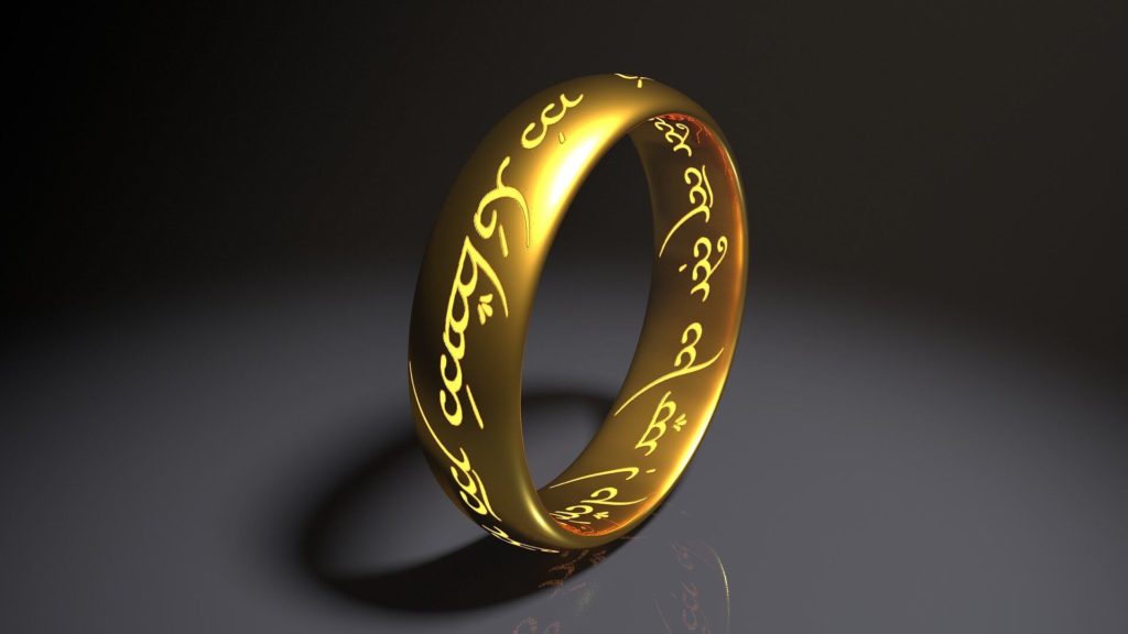 El anillo único, del Señor de los Anillos